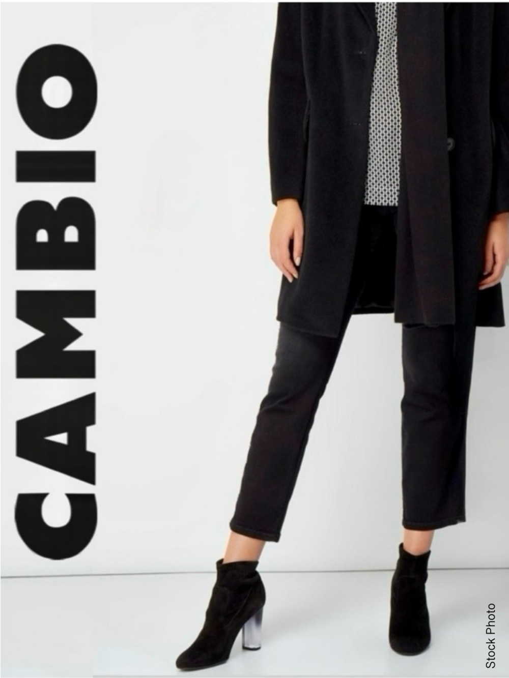 CAMBIO High Waisted Cropped Black Jeans (8)